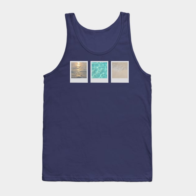 Tryptic: Sea Polaroids (abstract nature photography) Tank Top by F-for-Fab